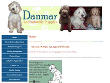 Tablet Screenshot of danmarlabradoodles.com
